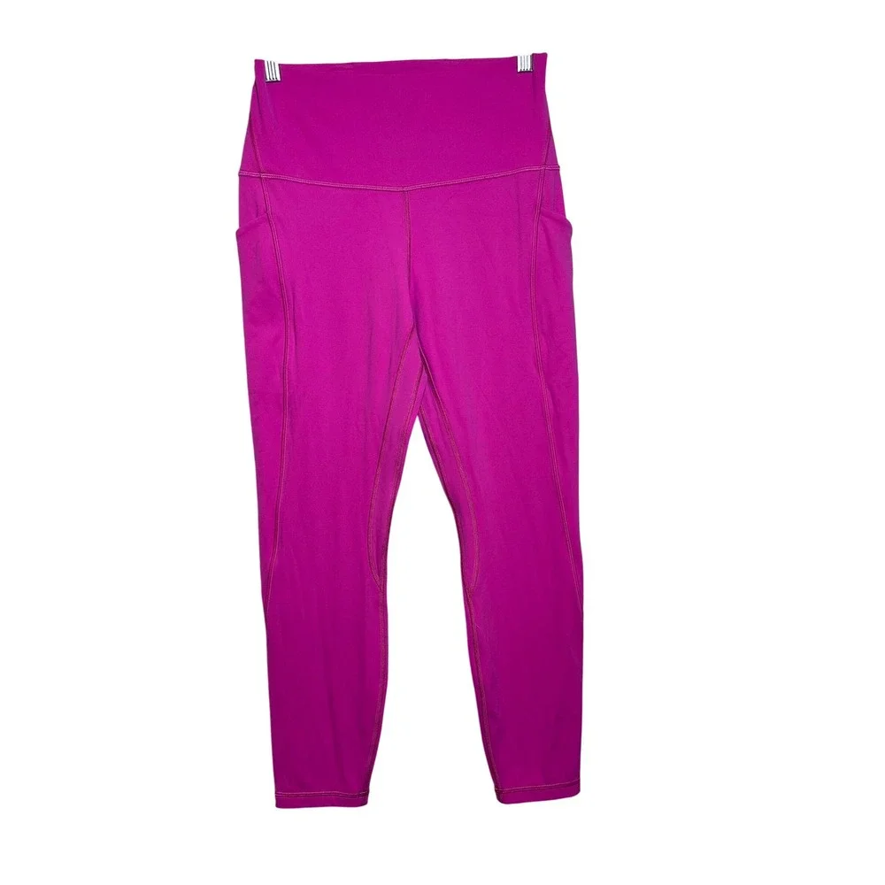 lululemon athletica Magenta High-Rise Leggings with Side Pockets